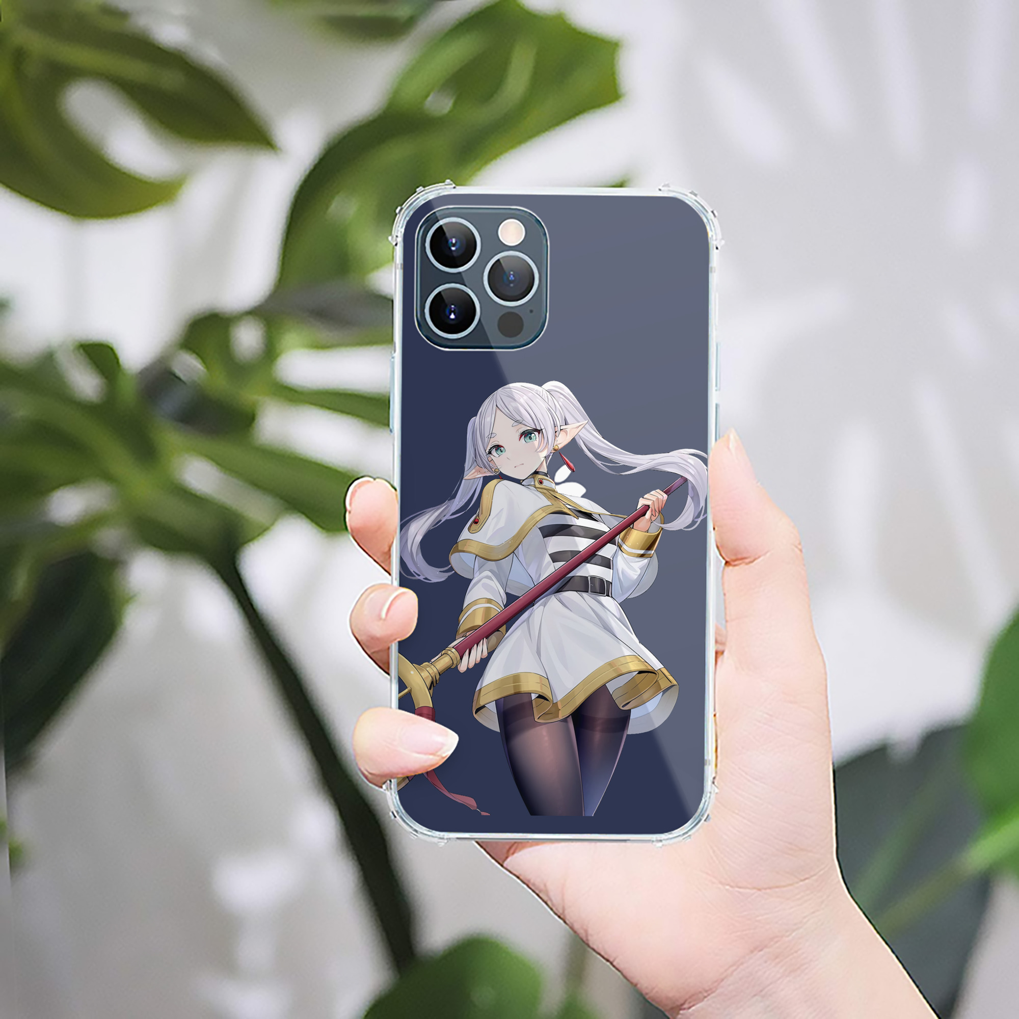 （画像用） 葬送のフリーレン Frieren 【iPhone 12シリーズ対応】透明スマホケース（クリアソフトケース）